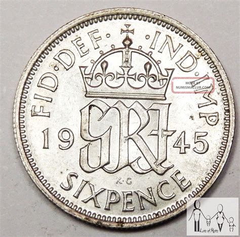 1945 sixpence coin|british sixpence coins for sale.